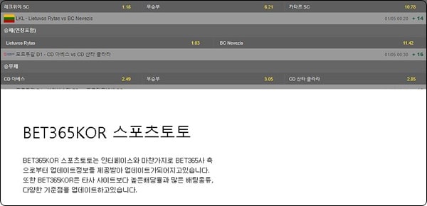 BET365 코리아의 정체